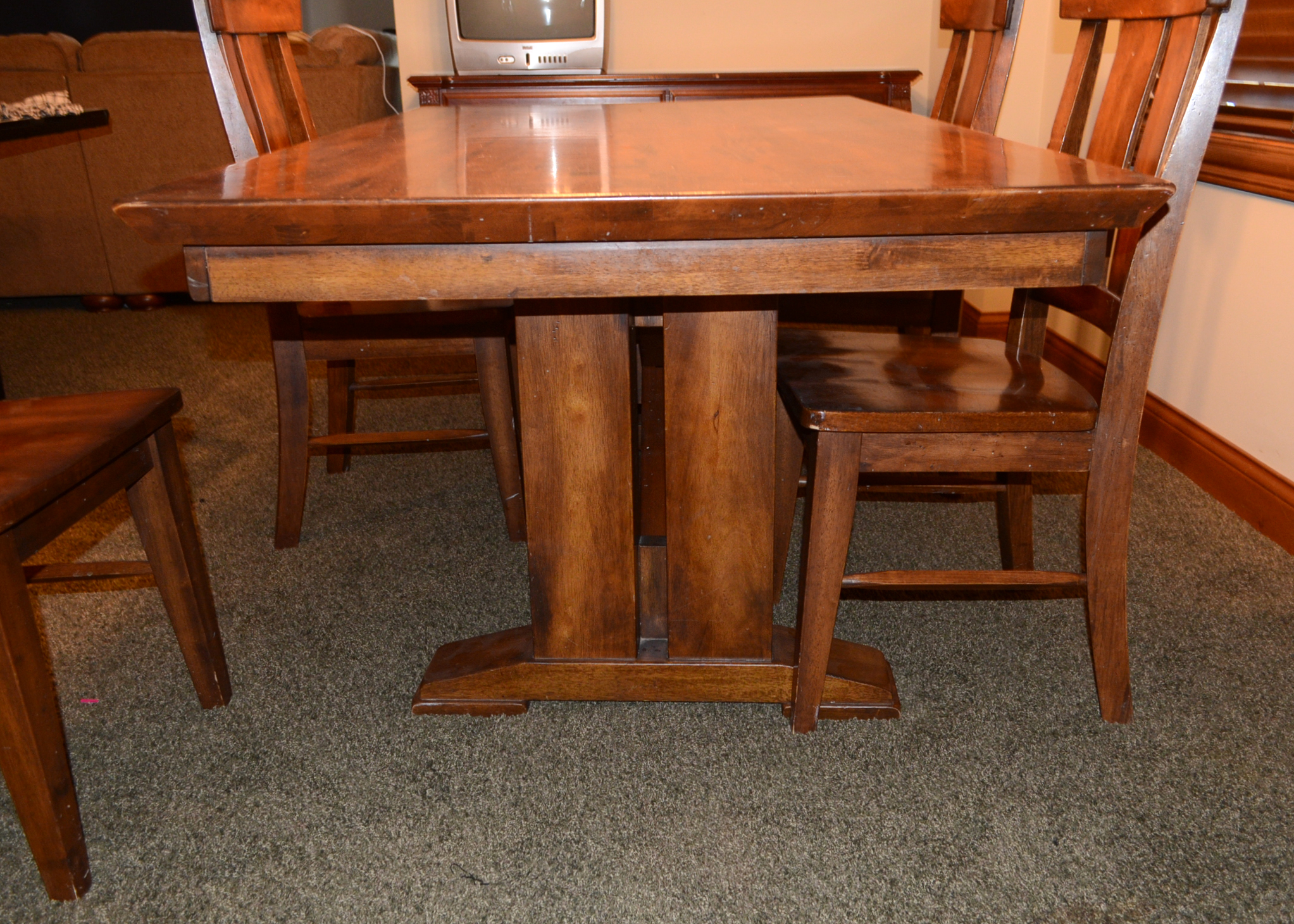 Mission Oak Dining Table and Chairs EBTH